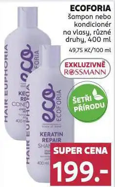 Rossmann Ecoforia kondicionér na vlasy nabídka