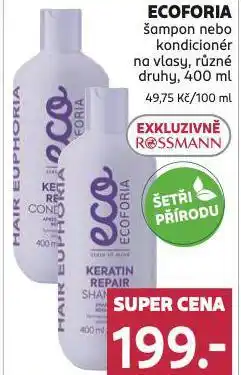 Rossmann Ecoforia šampon nabídka