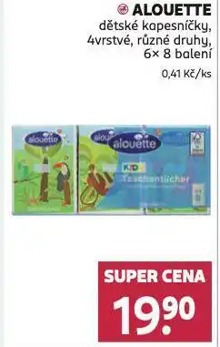 Rossmann Alouette dětské kapesníčky nabídka