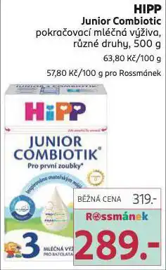 Rossmann Hipp pokračovací mléčná výživa nabídka