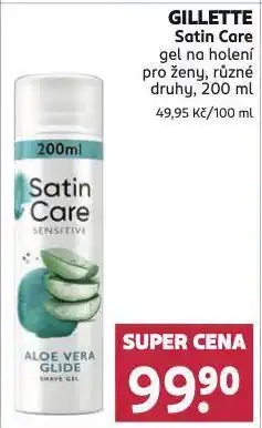 Rossmann Gillette gel na holení nabídka