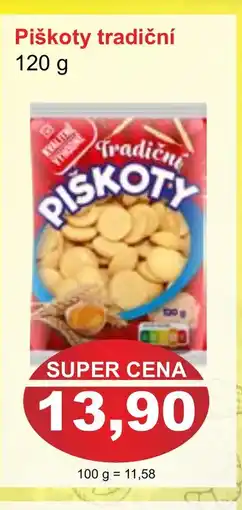 PLUS JIP Piškoty tradiční nabídka