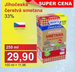 PLUS JIP MADETA Jihočeská čerstvá smetana nabídka