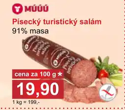 PLUS JIP Písecký turistický salám nabídka