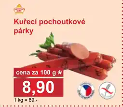 PLUS JIP Kuřecí pochoutkové párky nabídka