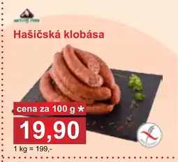 PLUS JIP Hašičská klobása nabídka