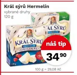 Konzum Král sýrů Hermelín nabídka