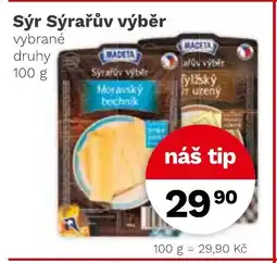 Konzum MADETA Sýr Sýrařův výběr nabídka
