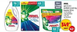 Penny Market ARIEL gel 3,15 l, prášek 3,465 kg, kapsle 50 ks nabídka