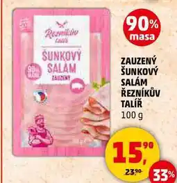 Penny Market ZAUZENÝ ŠUNKOVÝ SALÁM ŘEZNÍKŮV TALÍŘ, 100 g nabídka