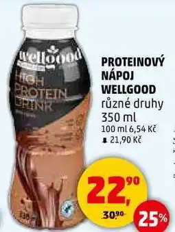 Penny Market PROTEINOVÝ NÁPOJ WELLGOOD různé druhy, 350 ml nabídka