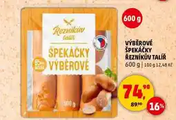 Penny Market VÝBĚROVÉ ŠPEKÁČKY ŘEZNÍKŮV TALÍŘ, 600 g nabídka