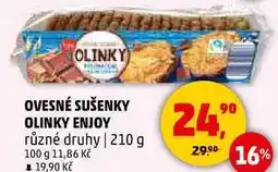 Penny Market OVESNÉ SUŠENKY OLINKY ENJOY různé druhy, 210 g nabídka