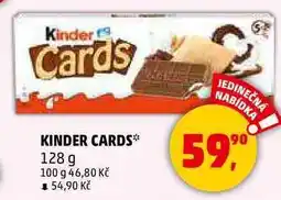 Penny Market KINDER CARDS, 128 g nabídka