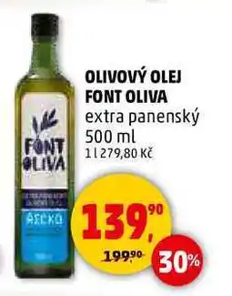 Penny Market OLIVOVÝ OLEJ FONT OLIVA extra panenský, 500 ml nabídka