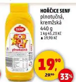 Penny Market HOŘČICE SENF plnotučná, kremžská, 440 g nabídka