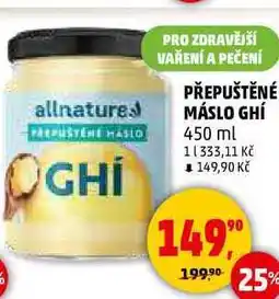 Penny Market PŘEPUŠTĚNÉ MÁSLO GHÍ, 450 ml nabídka