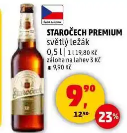 Penny Market STAROČECH PREMIUM světlý ležák, 0,5 l nabídka