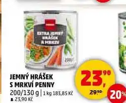 Penny Market JEMNÝ HRÁŠEK S MRKVÍ PENNY, 200/130 g nabídka