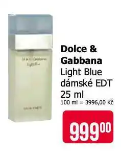 Teta Dolce a gabbana light blue dámské edt nabídka