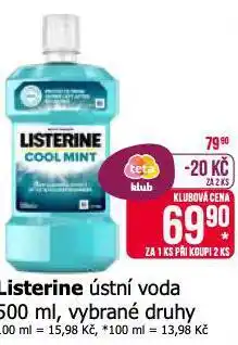 Teta Listerine ústní voda nabídka