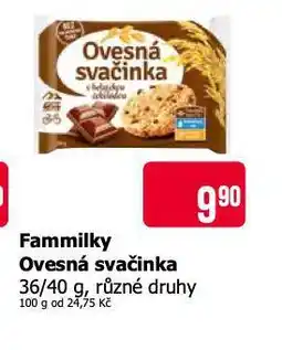 Teta Fammilky ovesná svačinka nabídka