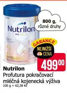 Teta Nutrilon profutura pokračovací mléčná kojenecká výživa nabídka