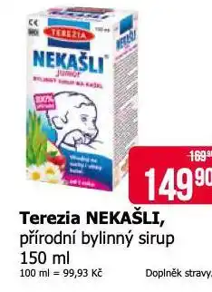 Teta Terezia nekašli přírodní bylinný sirup nabídka