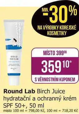 Teta Round Lab Birch Juice hydratační a ochranný krém SPF 50+, 50 ml nabídka