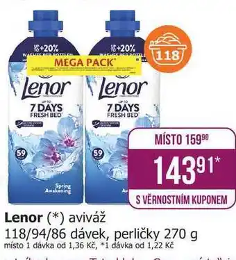 Teta Lenor Unstoppables Vonné Perličky 270g, vybrané druhy nabídka