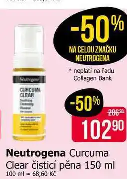 Teta Neutrogena Curcuma Clear čisticí pěna 150 ml nabídka
