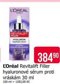 Teta L'Oréal Revitalift Filler hyaluronové sérum proti vráskám 30 ml nabídka