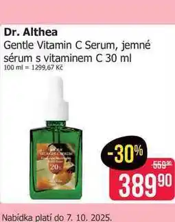 Teta Dr. Althea Gentle Vitamin C Serum, jemné sérum s vitaminem C 30 ml nabídka