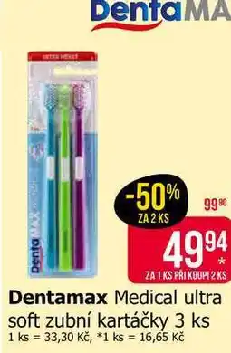 Teta Dentamax Medical ultra soft zubní kartáčky 3 ks nabídka