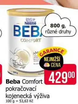 Teta Nestlé BEBA 800g nabídka