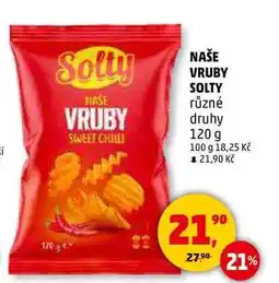 Penny Market NAŠE VRUBY SOLTY různé druhy, 120 g nabídka