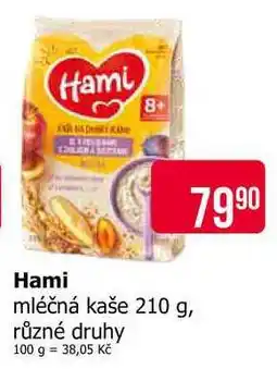 Teta Hami mléčná kaše 210 g, různé druhy nabídka