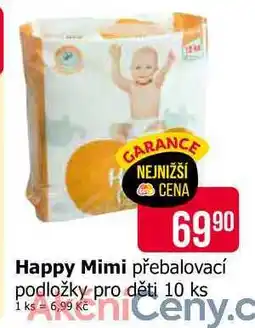 Teta Happy Mimi přebalovací podložky pro děti 10 ks nabídka