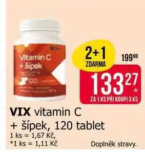 Teta VIX vitamin C + šípek, 120 tablet nabídka