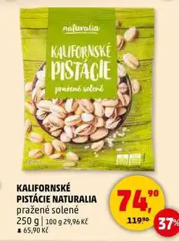 Penny Market KALIFORNSKÉ PISTÁCIE NATURALIA pražené solené, 250 g nabídka