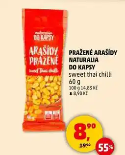 Penny Market PRAŽENÉ ARAŠÍDY NATURALIA DO KAPSY sweet thai chilli, 60 g nabídka