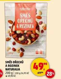 Penny Market SMĚS OŘECHŮ A ROZINEK NATURALIA, 200 g nabídka