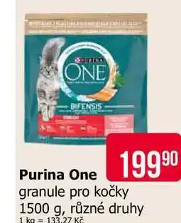 Teta Purina One granule pro kočky 1500 g, různé druhy nabídka