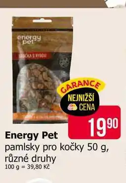 Teta Energy Pet pamlsky pro kočky 50 g, různé druhy nabídka