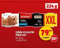 Penny Market TUŇÁK VE VLASTNÍ ŠŤÁVĚ XXL, 4x 56 g nabídka