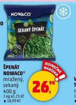 Penny Market ŠPENÁT NOWACO mražený, sekaný, 400 g nabídka