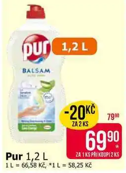 Teta Pur Prostředek k mytí nádobí 1200ml, vybrané druhy nabídka