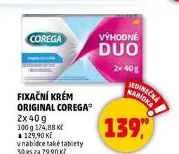 Penny Market FIXAČNÍ KRÉM ORIGINAL COREGA, 2x 40 g nabídka