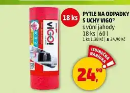 Penny Market PYTLE NA ODPADKY S UCHY VIGO s vůní jahody, 18 ks, 60 l nabídka