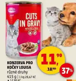 Penny Market KONZERVA PRO KOČKY LOUISA různé druhy, 415 g nabídka